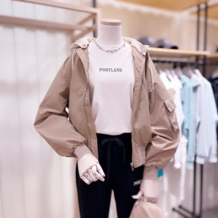 져지후드 탈착 단면립 항공점퍼	