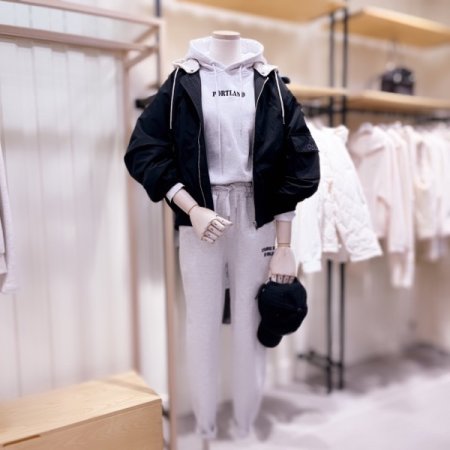 져지후드 탈착 단면립 항공점퍼	