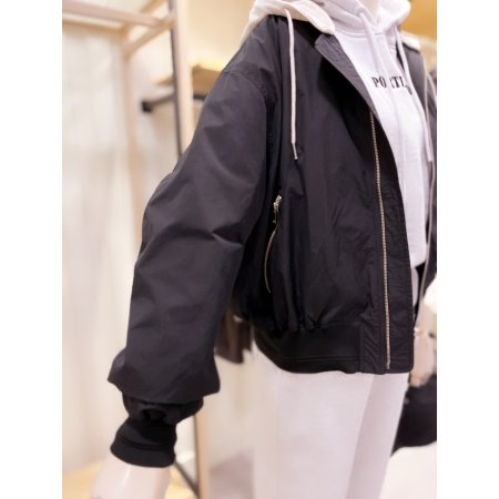 져지후드 탈착 단면립 항공점퍼	