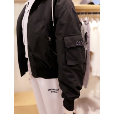 져지후드 탈착 단면립 항공점퍼	