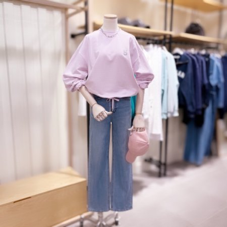 스트레이트핏 라이트 데님