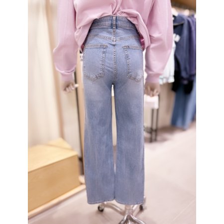 스트레이트핏 라이트 데님