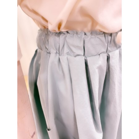 사선 포켓 디테일 밴딩 스커트