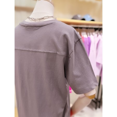 라즈베리 비즈자수 반팔 티셔츠