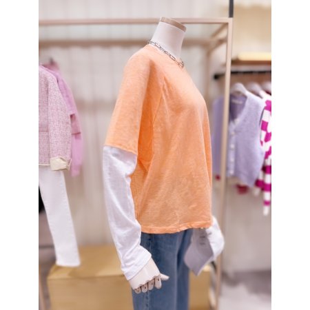 데끼 디테일 티셔츠