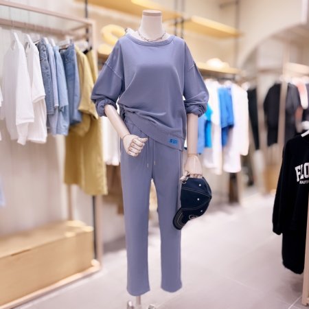 혼솔지퍼 포켓 디테일 져지 팬츠