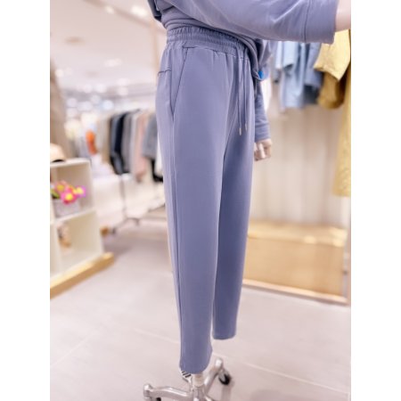 혼솔지퍼 포켓 디테일 져지 팬츠