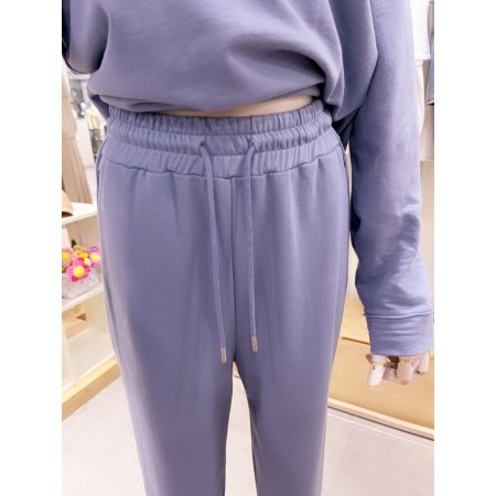 혼솔지퍼 포켓 디테일 져지 팬츠