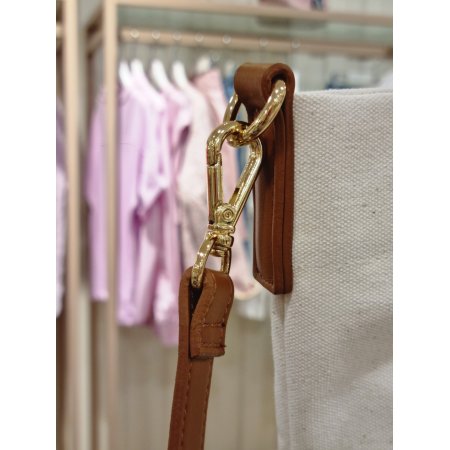 레터링 프린트 캔버스 숄더백