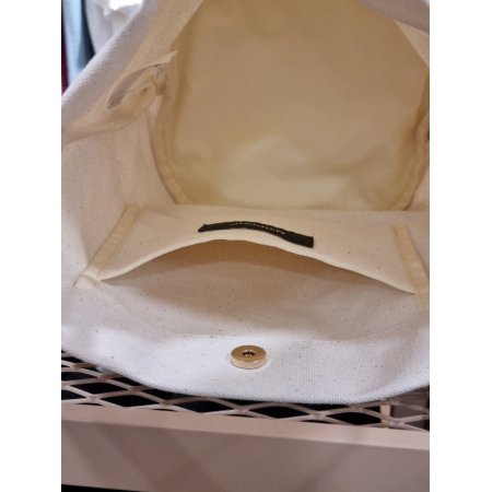 레터링 프린트 캔버스 숄더백