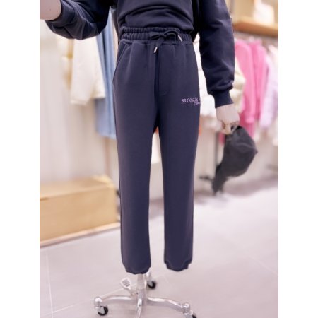 레터링 밴딩 져지 팬츠