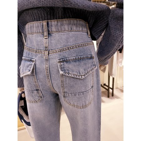 레귤러핏 빈티지 워싱 데님 팬츠