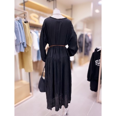 요루 주름 롱 원피스