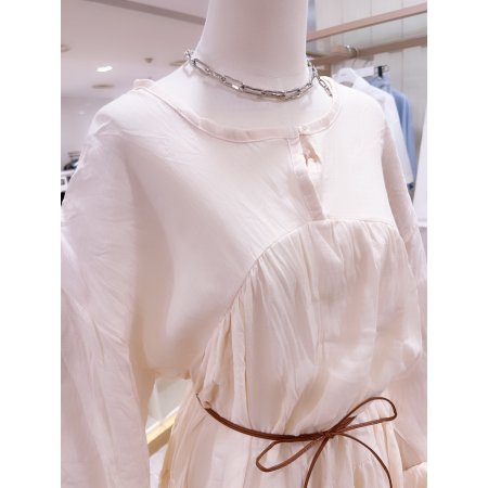 요루 주름 롱 원피스