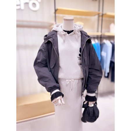 플랩 포켓 후드 점퍼