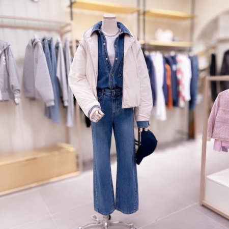 소매 탈부착 소프트 패딩 점퍼