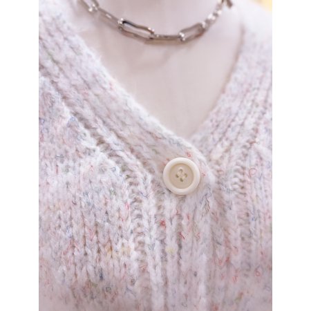 보카시 멀티컬러원사 루즈핏 가디건