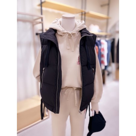 하이넥 지퍼 다운 베스트