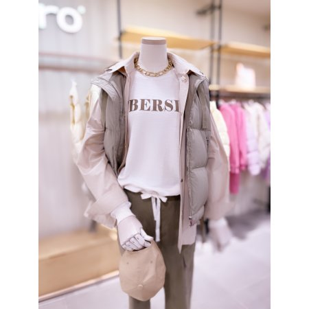 하이넥 지퍼 다운 베스트