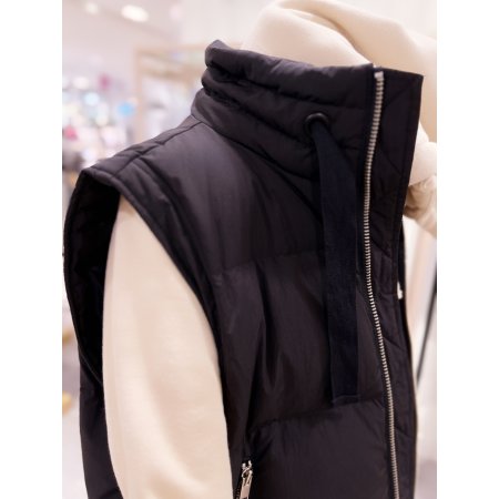 하이넥 지퍼 다운 베스트