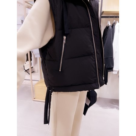 하이넥 지퍼 다운 베스트