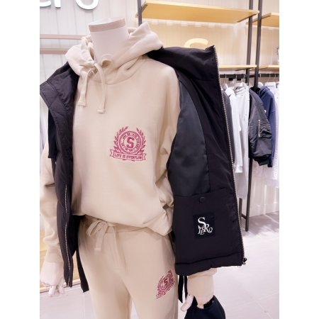 하이넥 지퍼 다운 베스트