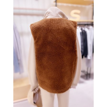 사선 아웃포켓 배색 덤블 베스트