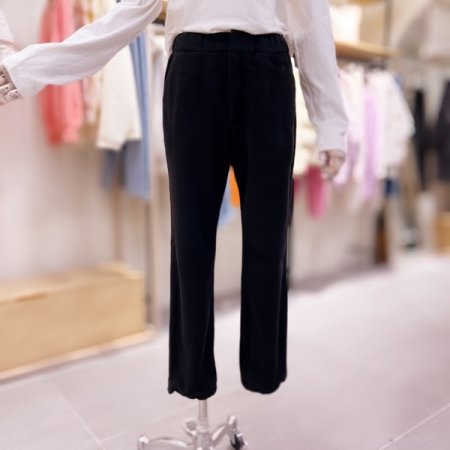 플리스 배기 핏 팬츠