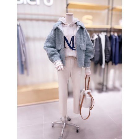 플리스 배기 핏 팬츠