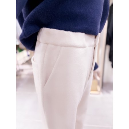 플리스 배기 핏 팬츠