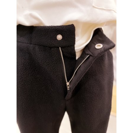 플리스 배기 핏 팬츠