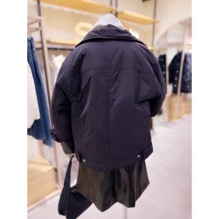 넥 셔링 소프트 패딩 점퍼