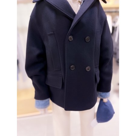 더블버튼 코쿤핏 피코트