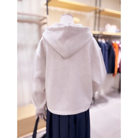 데끼 테두리 M아플리케 후드 티셔츠