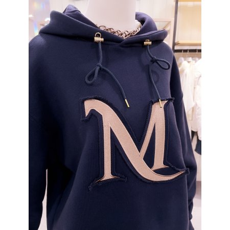 데끼 테두리 M아플리케 후드 티셔츠