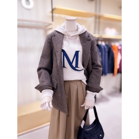 퀼팅안감 보이프렌드 투버튼 울자켓