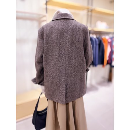 퀼팅안감 보이프렌드 투버튼 울자켓