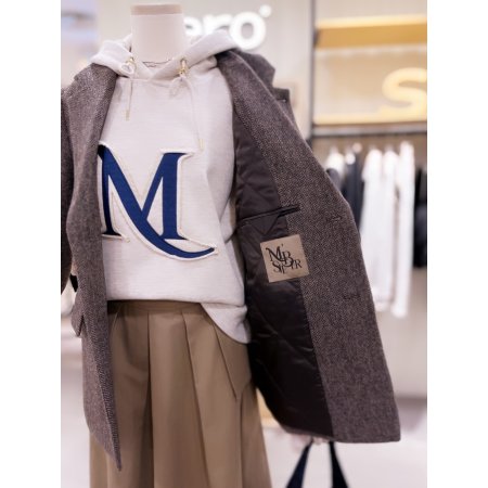 퀼팅안감 보이프렌드 투버튼 울자켓