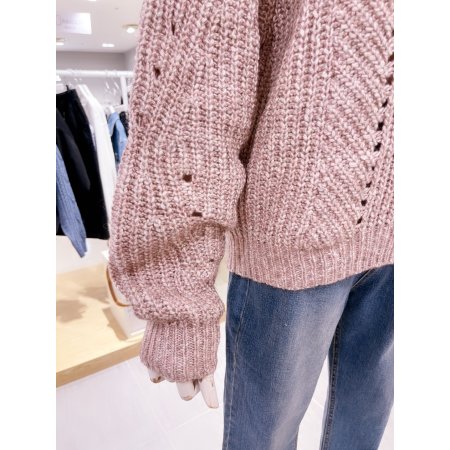 스카시 디테일 하이넥 니트