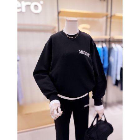 MICHIGAN 절개 자수 맨투맨