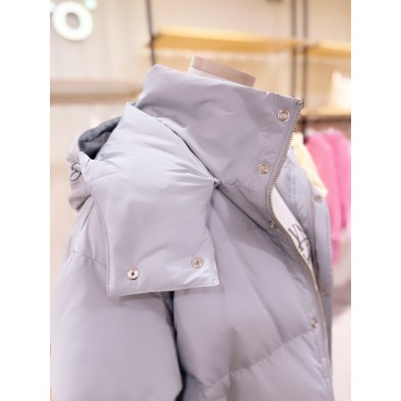 후드 탈부착 다운 점퍼