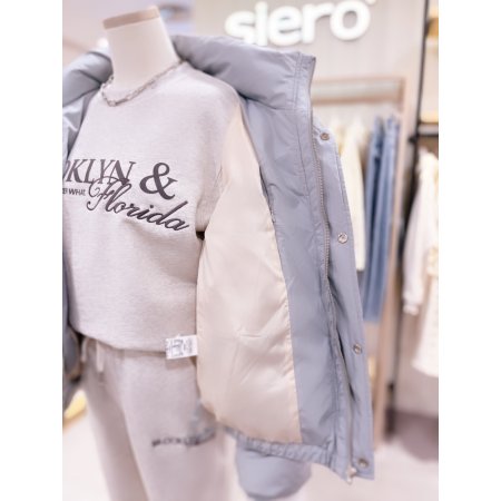 후드 탈부착 다운 점퍼