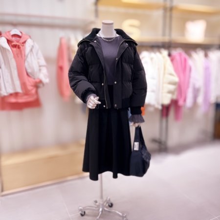 빅카라 크랍기장 다운 점퍼