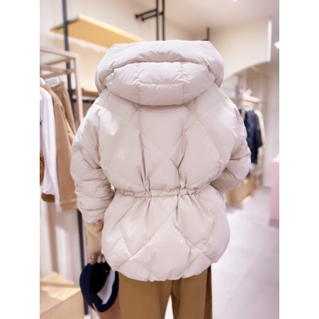 헤비후드 다이아 퀼팅 구스다운 점퍼