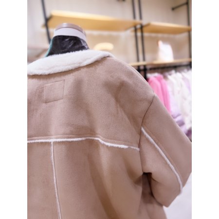 노카라 인조퍼 무스탕 자켓