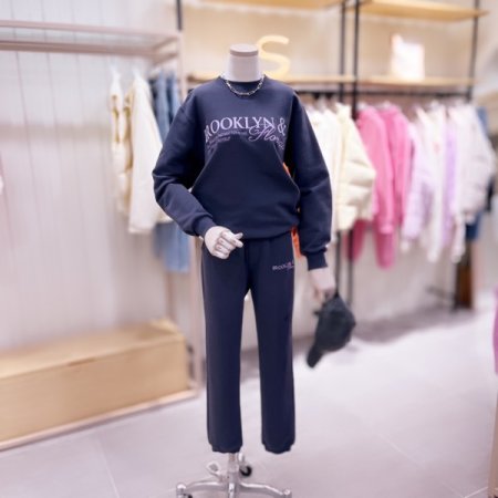 레터링 져지 밴딩 팬츠