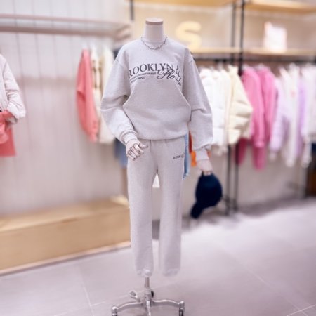 레터링 져지 밴딩 팬츠