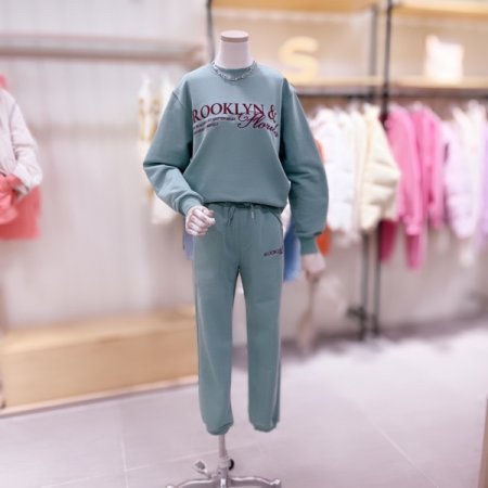 레터링 져지 밴딩 팬츠