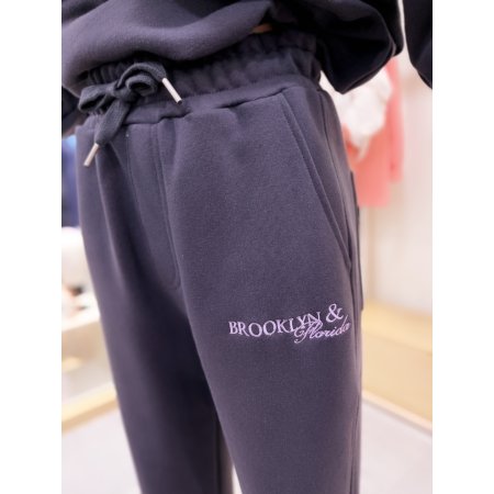 레터링 져지 밴딩 팬츠