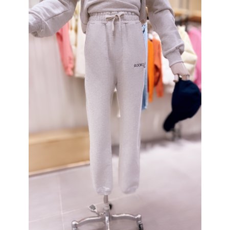 레터링 져지 밴딩 팬츠